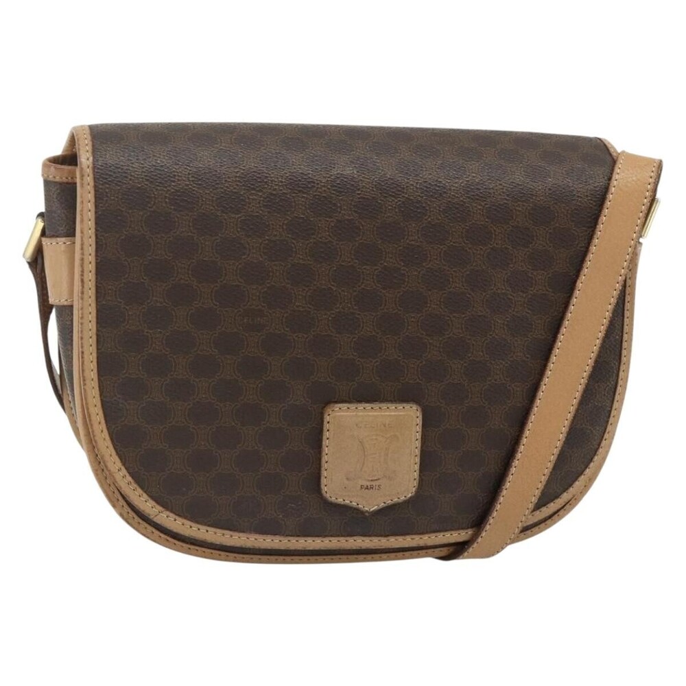Celine Vintage Macadam Canvas and Leather